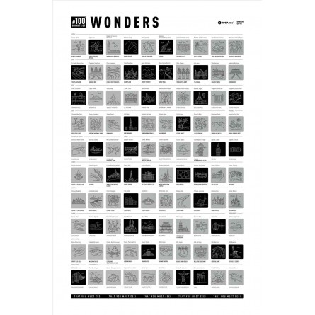 Скретч постер Мотивационный #100 Wonders