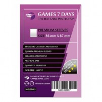 Протекторы для карт Games 7Days (56*87 мм, 50 шт.) (Premium)