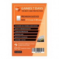 Протекторы для карт Games 7Days (57,5*89 мм, 50 шт.) (Premium)