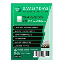 Протекторы для карт Games 7Days (63,5*88 мм, 50 шт.) (Premium)