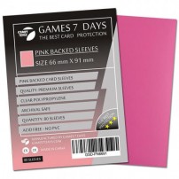 Протекторы для карт Games 7 Days (66x91мм) (PINK) 80шт. 
