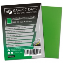 Протекторы для карт Games 7 Days (66x91мм) (GREEN) 80шт. 