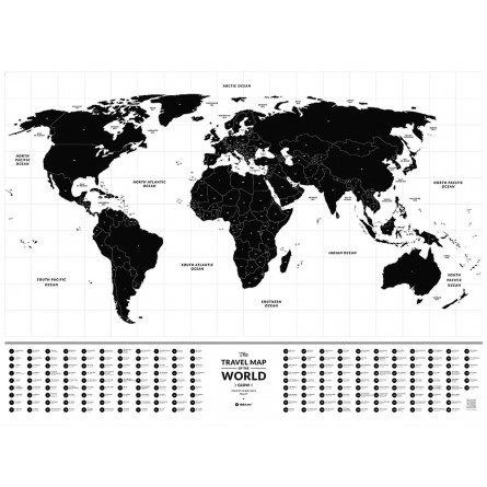 Скретч Карта Мира "Travel Map Glow World"