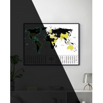 Скретч карта мира "Glow World"