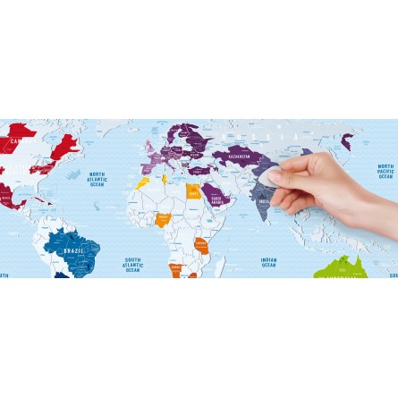 Скретч карта мира "Travel Map Silver World"
