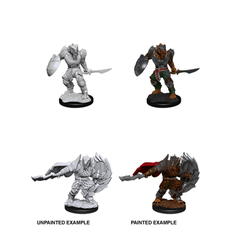 Dragonborn Fighter Male - D&D Nolzur's Marvelous Miniatures - W15