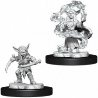 Goblin Sorceror and Rogue Female - Critical Role Unpainted Miniatures - W1