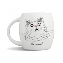 Чашка «Удивлённый кот»